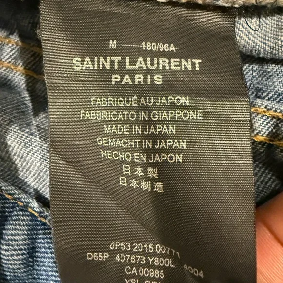 Saint Laurent Blue Denim Mini Skirt - Picture 6 of 7